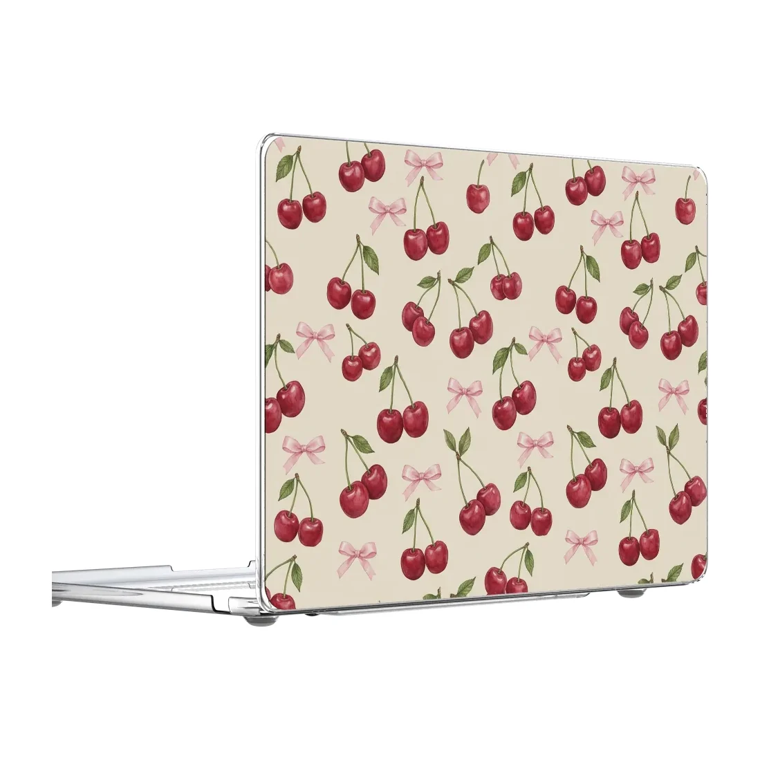 Cherry Bow Toss case for MacBook Air 13-inch, side view