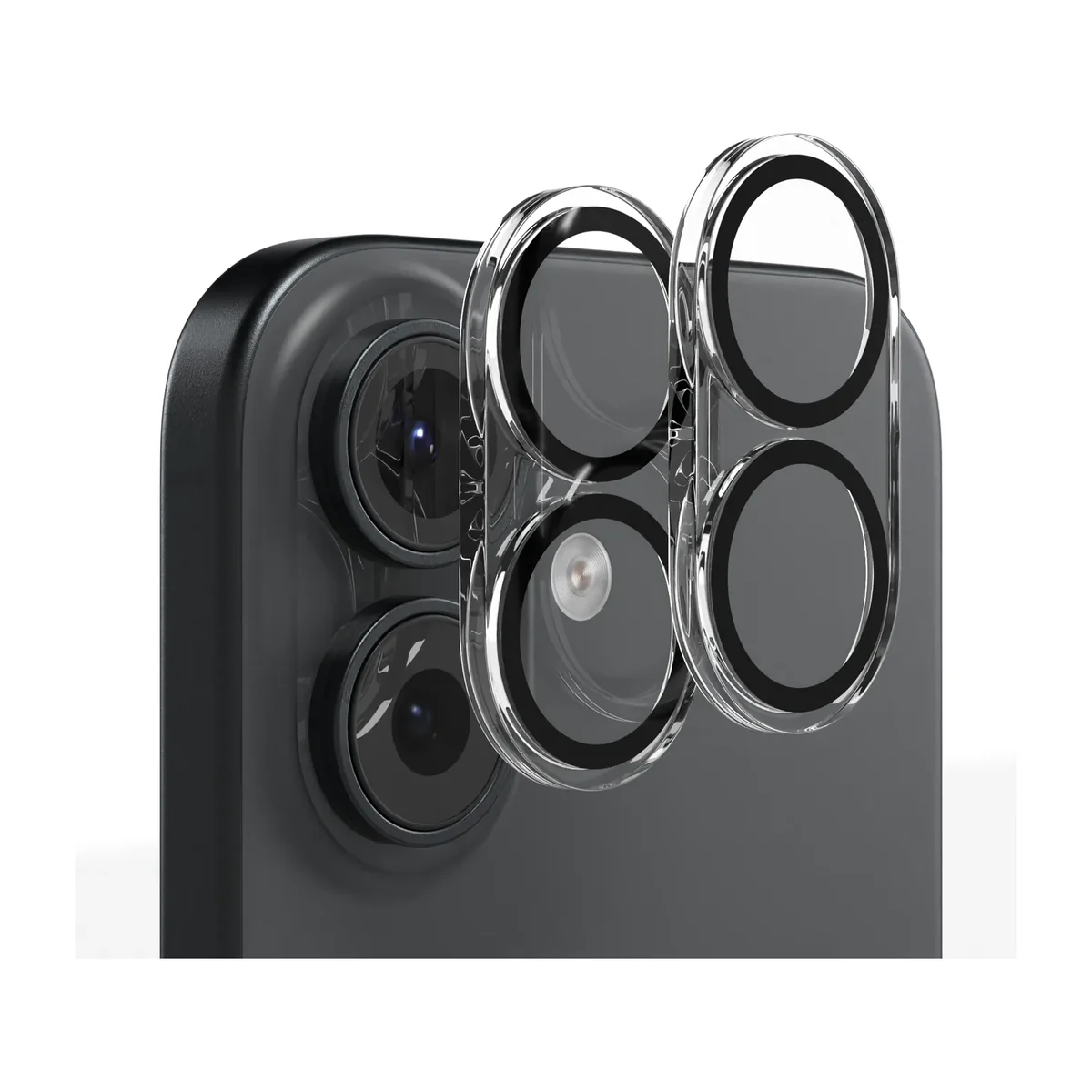Camera protector over iPhone camera lenses
